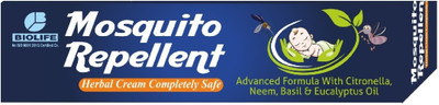 BIOLIFE MOSQUTIO REPELLENT CREAM pack of 4(4 x 12.5 g)