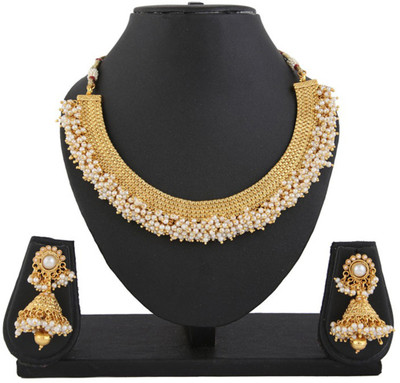 YouBella Alloy Gold Jewellery Set(Pack of 1)