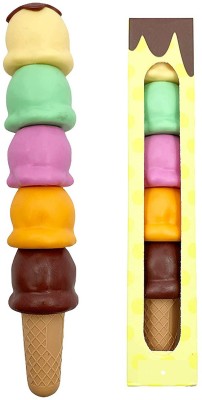 Goraiya International (Set of 5 in 1) Ice Cream shape Highlighter Pens set for Kids | Trendy Bright Colors | Fine Grip Marker Highlighter | Ideal For Birthday gift/ Return Gift (1 set - Multicolor)(Set of 5, Multicolor)