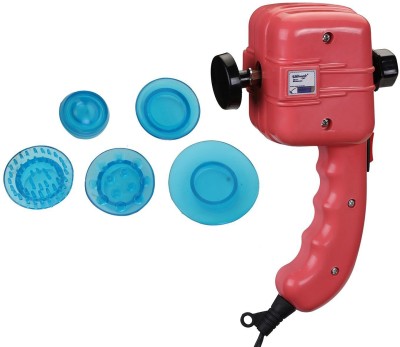 ULTIMATE DLX-RD Delux Quick Relief Full Body Electric Massager with 5 Applicator and 2 Speed Setting (Mild, Strong), Red Massager(Red)