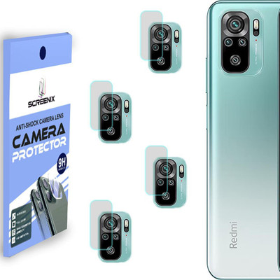 SCREENIX Back Camera Lens Glass Protector for XIAOMI REDMI NOTE 10 / NOTE 10S [Flexible Polycarbonate Material](Pack of: 4)