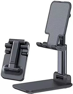 Wanzhow Premium Smart Foldable Mobile Stand for Table and Bed, Height Adjustable Universal Phone Holder for All Smartphones & Tablet Mobile Holder