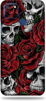 LAMHA Realme C12 Mobile Skin(Ultra Super Rosses And Skulls High Matte Finish.,.)