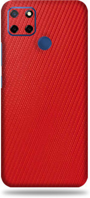 LAMHA Realme C12 Mobile Skin(Ultra Super Red Carbon Fiber High Matte Finish.,.)