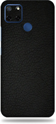 BUGGU Realme C12 Mobile Skin(Ultra Super Black Leather Skin With High Matte Finish., Mobile Skin (Back+Side+Camera))