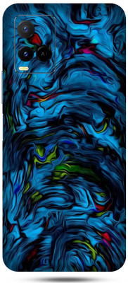 Mclaxa Blue Lava Mobile Skin Fo Vivo Y21, Blue Lava, Vivo Y21 Mobile Skin(Blue Lava Multicolour)