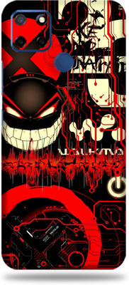 LAMHA Realme C12 Mobile Skin(Ultra Super Red Graffiti High Matte Finish.,.)