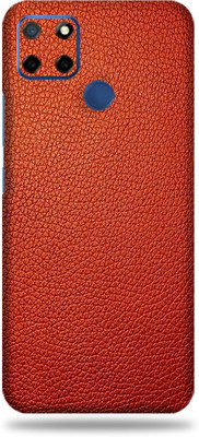 LAMHA Realme C12 Mobile Skin(Ultra Super Red Leather High Matte Finish.,.)