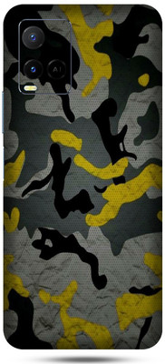 Satisfactory Vivo Y21 Mobile Skin(Yellow Camouflage Skin With Matte Finish)