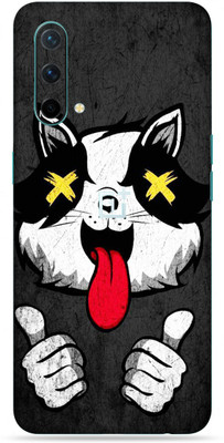 BUGGU OnePlus Nord CE 5G, OnePlus Nord CE Mobile Skin(Ultra Super Crazy Cat Skin With High Matte Finish., Mobile Skin (Back+Side+Camera))