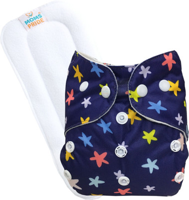 MOM'S PRIDE ® Freesize Adjustable, Washable and Reusable pocket cloth diaper (with microfiber insert) (Bluestar)