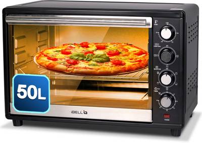 iBELL 50-Litre EO500G Convection Oven Toaster Grill OTG, 50Litre, 2000 Watt with Rotisserie, 60 Minute Timer Oven Toaster Grill (OTG)