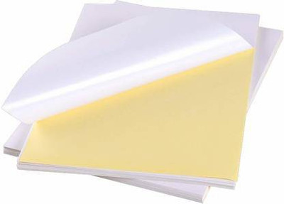 Arohi Glossy Sticker Paper 120 GSM by AKODE Self Adhesive Paper Label(White)