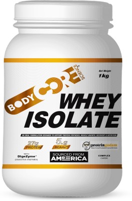 Body Core Science Whey Isolate White-1Kg Whey Protein(1 kg, Cream & Cookies)