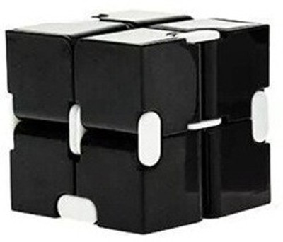 D'Mega Mart Infinity Cube Fidget Cube Toy for Adults & Kids Relieve Stress & Anxiety Hand Fidget Stress bLACK 1 pc(1 Pieces)