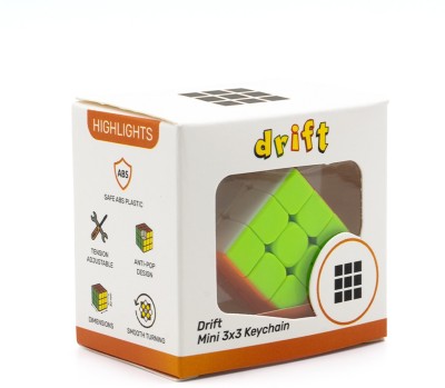 Cubelelo Drift Mini 3x3 Keychain Speedcube Highspeed Magic Cube Puzzle(1 Pieces)