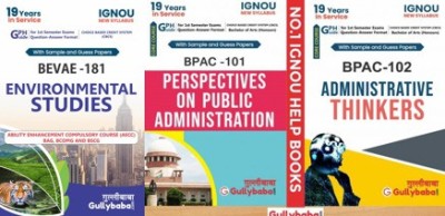 BEVAE-181 Environmentals Studies BPAC-101 Perspectives On Public Administration And BPAC-102 Administrative Thinkers(Paperback, GPH Panel of Experts)