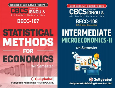 IGNOU BECC-107 Statistical Methods For Economics BECC-108 Intermediate Microeconomics-II(Paperback, GPH Panel of Experts)