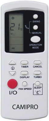 Haimac AC Remote No. 190D Compatible with Remote Control CAMIPRO AC Remote Controller(White)