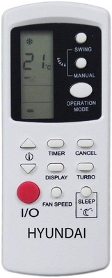 Haimac AC Remote No.190C Compatible with Remote Control HYUNDAI AC Remote Controller(White)