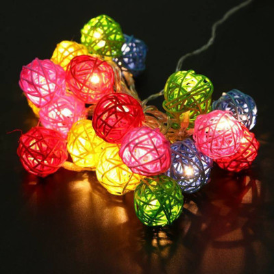 Blitzbot 14 LEDs 0.38 m Yellow Steady Ball Rice Lights(Pack of 1)