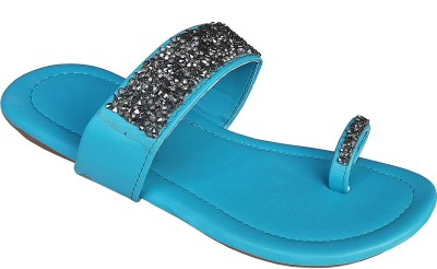 sdshopping Women Flats(Blue , 8)