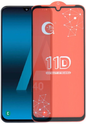 A-Allin1 Edge To Edge Tempered Glass for Samsung Galaxy A40, (G-TEL Premium Branded Edge To Edge Full Glue )(Pack of 1)