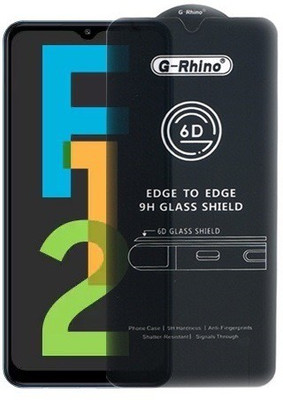 Ghilli Edge To Edge Tempered Glass for Samsung Galaxy F12, (Premium 6D Edge To Edge Full Glue)(Pack of 1)