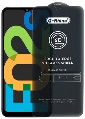 Ghilli Edge To Edge Tempered Glass for Samsung Galaxy F02s, (Premium 6D Edge To Edge Full Glue)(Pack of 1)