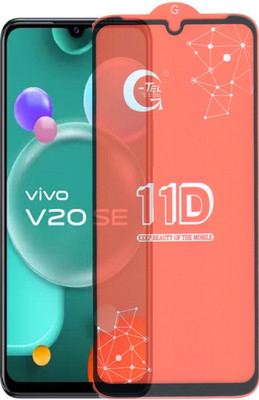 A-Allin1 Edge To Edge Tempered Glass for Vivo V20 Se, (G-TEL Premium Branded Edge To Edge Full Glue )(Pack of 1)