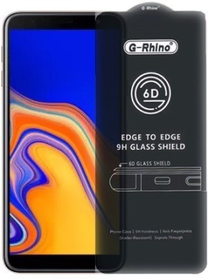 Ghilli Edge To Edge Tempered Glass for Samsung Galaxy J4 Plus, (Premium 6D Edge To Edge Full Glue)(Pack of 1)