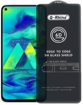 Ghilli Edge To Edge Tempered Glass for Samsung Galaxy M40, (Premium 6D Edge To Edge Full Glue)(Pack of 1)
