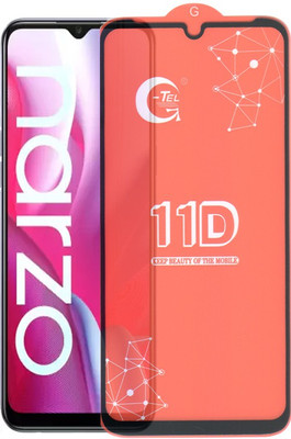 A-Allin1 Edge To Edge Tempered Glass for Realme narzo 20A, (G-TEL Premium Branded Edge To Edge Full Glue )(Pack of 1)