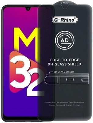 Ghilli Edge To Edge Tempered Glass for Samsung Galaxy M32, (Premium 6D Edge To Edge Full Glue)(Pack of 1)