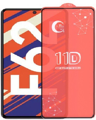 A-Allin1 Edge To Edge Tempered Glass for Samsung Galaxy F62, (G-TEL Premium Branded Edge To Edge Full Glue )(Pack of 1)