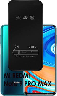 Flipkart SmartBuy Edge To Edge Tempered Glass for Mi Redmi Note 9 PRO MAX(Pack of 1)