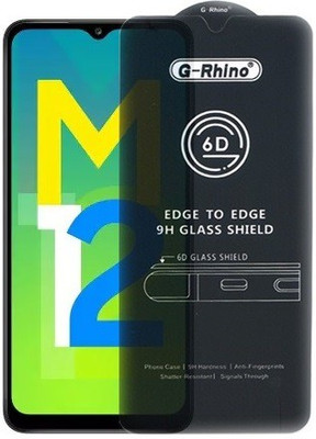Bigil Edge To Edge Tempered Glass for Samsung Galaxy M12, (Premium G-Rhino 6D Sensitive Touching Edge to Edge Tempered Glass With Camera Open Cut)(Pack of 1)