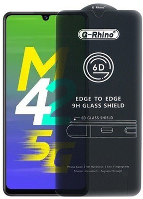 Ghilli Edge To Edge Tempered Glass for Samsung Galaxy M42 5G, (Premium 6D Edge To Edge Full Glue)(Pack of 1)