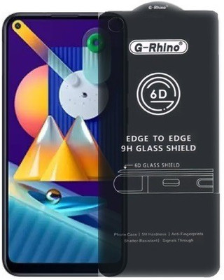 Ghilli Edge To Edge Tempered Glass for Samsung Galaxy M11, (Premium 6D Edge To Edge Full Glue)(Pack of 1)