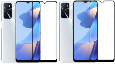 Bodoma Edge To Edge Tempered Glass for OPPO A16 Pack Of 2(Pack of 2)