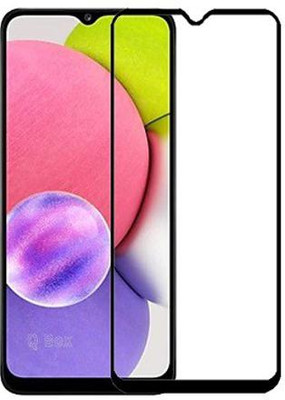 Bodoma Edge To Edge Tempered Glass for Samsung Galaxy A03s(Pack of 1)