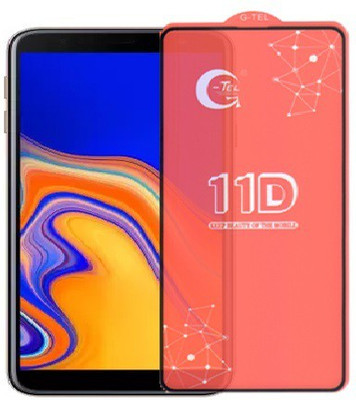 A-Allin1 Edge To Edge Tempered Glass for Samsung Galaxy J4 Plus, (G-TEL Premium Branded Edge To Edge Full Glue )(Pack of 1)
