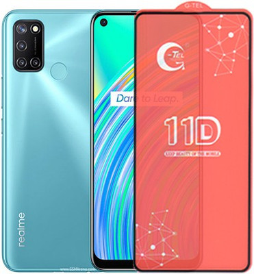 A-Allin1 Edge To Edge Tempered Glass for Realme C17, (G-TEL Premium Branded Edge To Edge Full Glue )(Pack of 1)