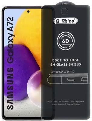 Ghilli Edge To Edge Tempered Glass for Samsung Galaxy A72, (Premium 6D Edge To Edge Full Glue)(Pack of 1)
