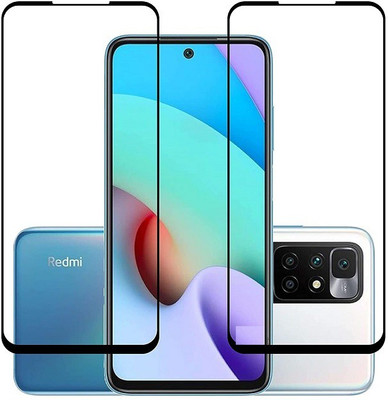Bodoma Edge To Edge Tempered Glass for Mi Redmi 10 Prime Pack Of 2(Pack of 2)