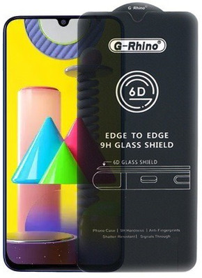 Bigil Edge To Edge Tempered Glass for Samsung Galaxy M31, (Premium G-Rhino 6D Sensitive Touching Edge to Edge Tempered Glass With Camera Open Cut)(Pack of 1)