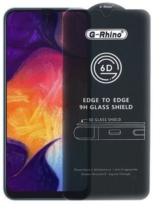 Bigil Edge To Edge Tempered Glass for Samsung Galaxy A50, (Premium G-Rhino 6D Sensitive Touching Edge to Edge Tempered Glass With Camera Open Cut)(Pack of 1)