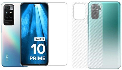Bodoma Front and Back Screen Guard for Mi Redmi 10 Prime Pack Of 2(Pack of 2)