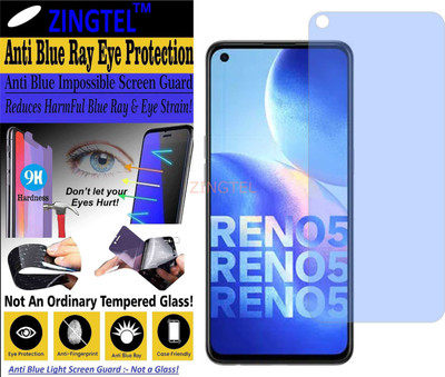 ZINGTEL Impossible Screen Guard for OPPO RENO5 4G CPH2159 (Impossible UV AntiBlue Light)(Pack of 1)