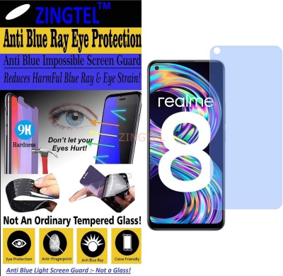 ZINGTEL Impossible Screen Guard for REALME 8 (RMX 3092) (Impossible UV AntiBlue Light)(Pack of 1)